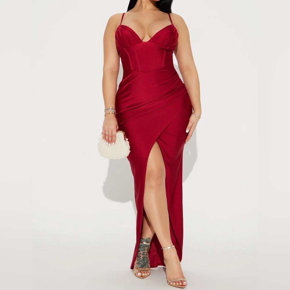 Sexy Corset Red Dress